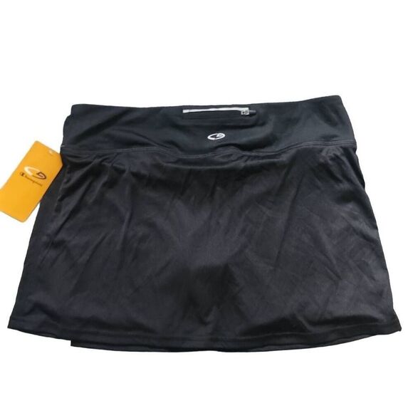 Champion Women's Size Large Black Duo Dry Athletic Skirt with Shorts - Picture 5 of 7